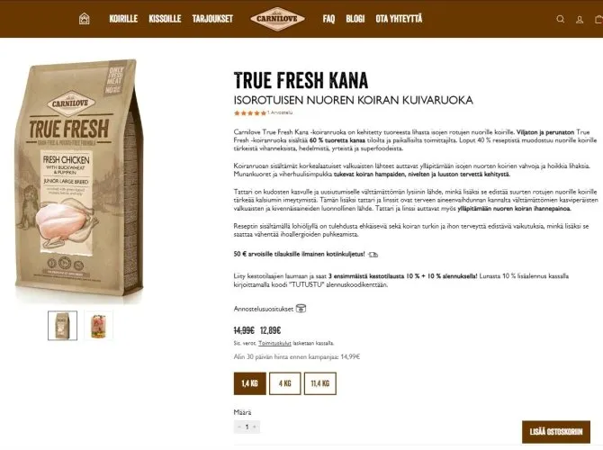 Carnilove Webshop Product